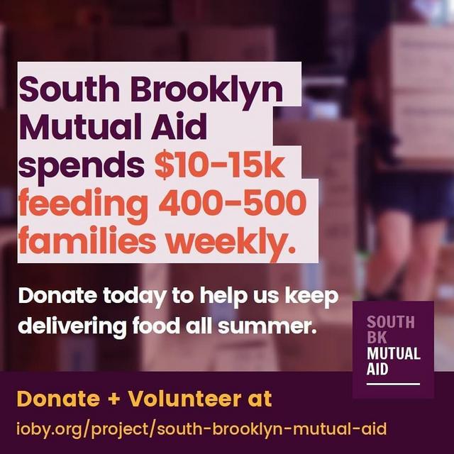Donate on our behalf to South Brooklyn Mutual Aid
