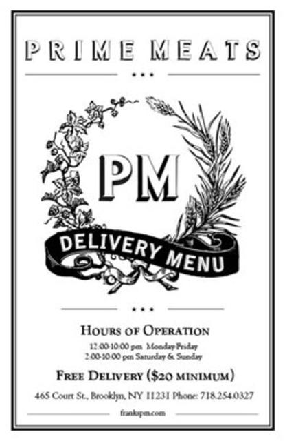 Prime Meats Reservation