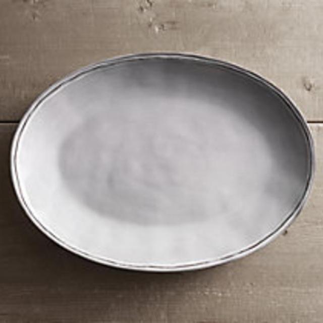 Portuguese Hand-Painted Serving Platter White