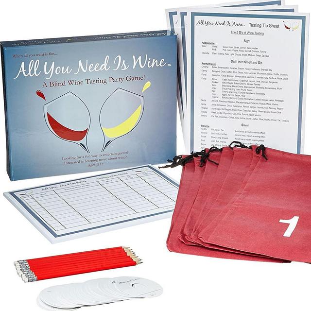 Wine Game Kit - All You Need Is Wine - A Blind Wine Tasting Party Game!