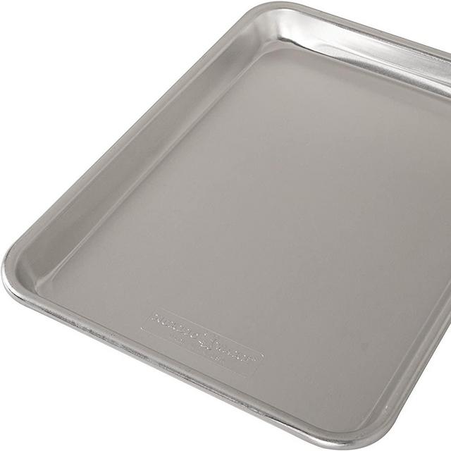 Nordic Ware Natural Aluminum Commercial Baker's Half Sheet (2 Pack), Silver