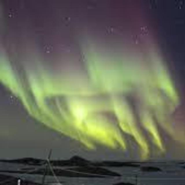 Telescope viewing of Aurora Australis