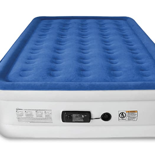 SoundAsleep Dream Series Air Mattress with ComfortCoil Technology & Internal High Capacity Pump - Queen Size