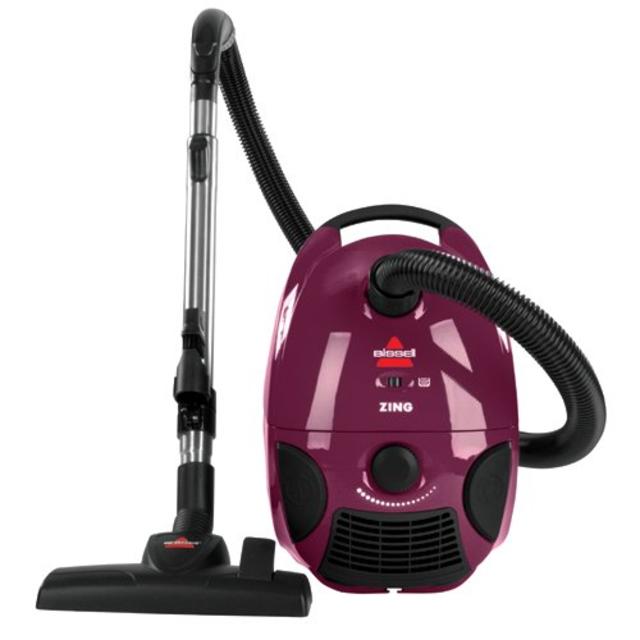 BISSELL Zing Bagged Canister Vacuum, Purple, 4122 - Corded