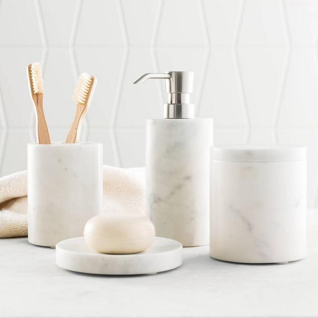 4pc Bath Coordinate Set Marble - Threshold