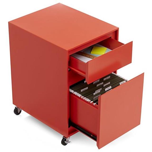 Pilsen Paprika Two Drawer File Cabinet