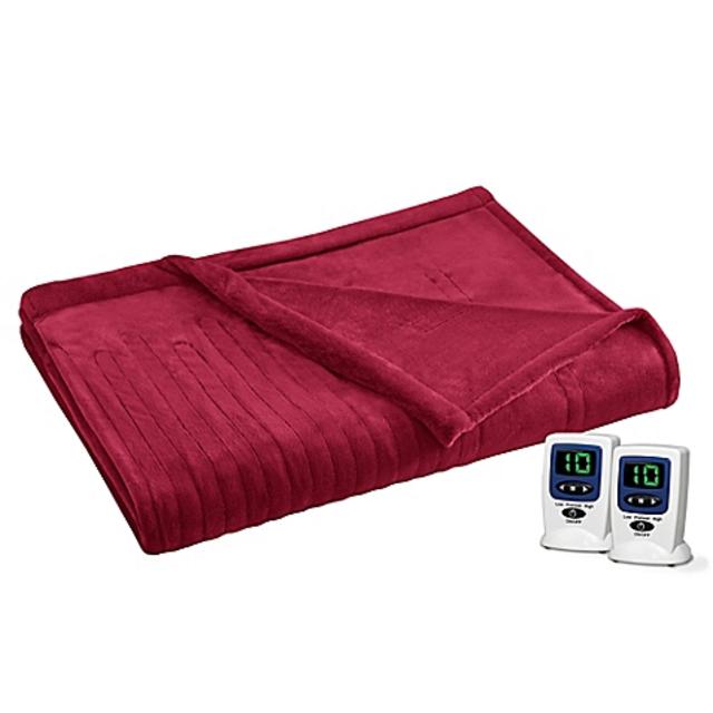 Beautyrest® Plush Heated King Blanket in Red