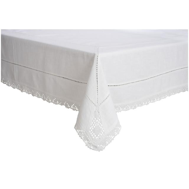 White Antique Lace Tablecloths
