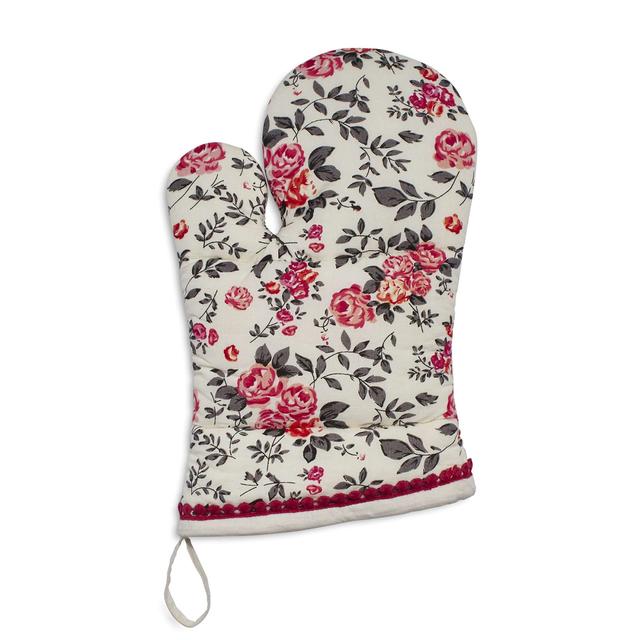 Rose Vintage-Inspired Oven Mitt