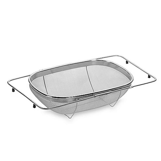 Expandable Over-the-Sink Stainless Steel Strainer