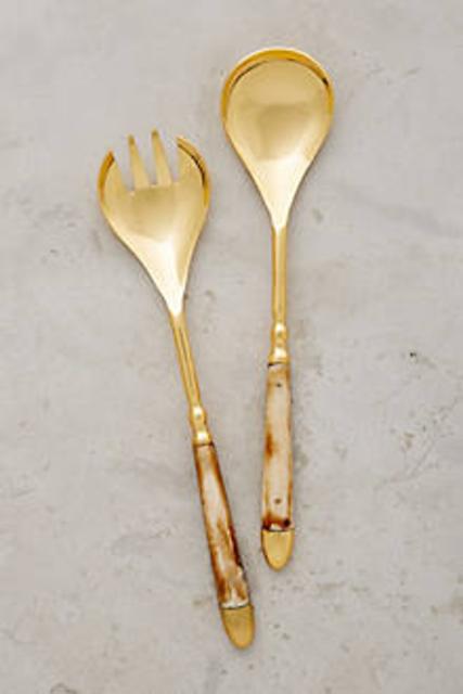 Horn Inlay Serving Set