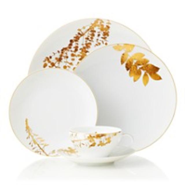 Bernardaud"Vegetal" Gold Coupe Soup Bowl