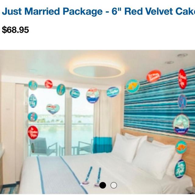Just Married Decoration and Cake Package