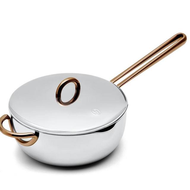 Great Jones Saucy Stainless Steel Saucier with Lid