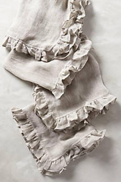 Ruffled Linen Napkins