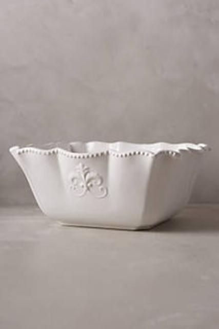 Fleur De Lys Serving Bowl, Large
