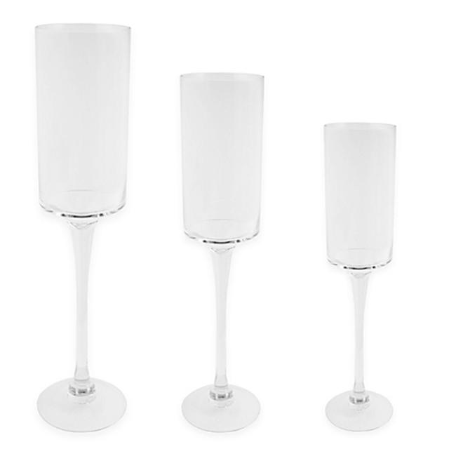 Stemmed Glass Candle Holder