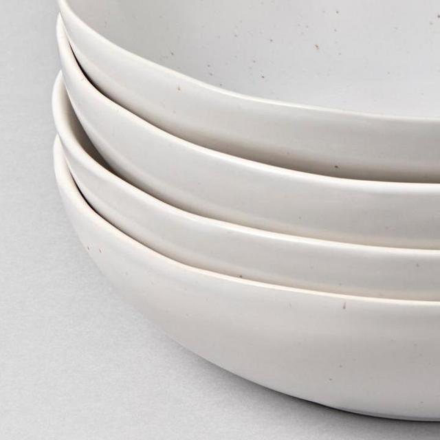 Speckled White Pasta Bowls (Set of 4)