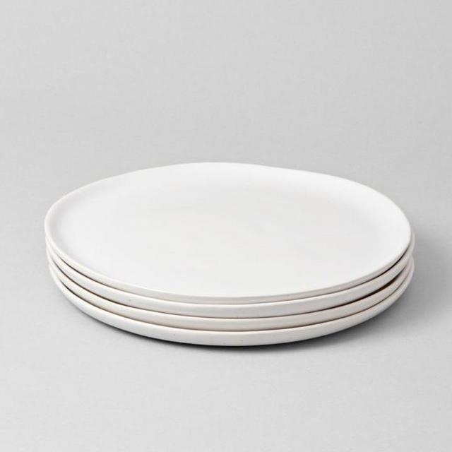 Speckled White Dinner Plates (Set of 4)
