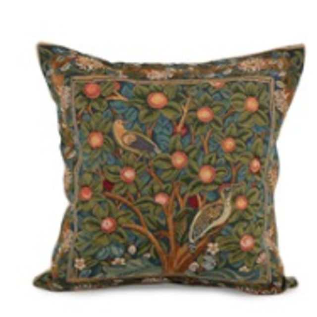 TWO BIRDS FACING APART PILLOW