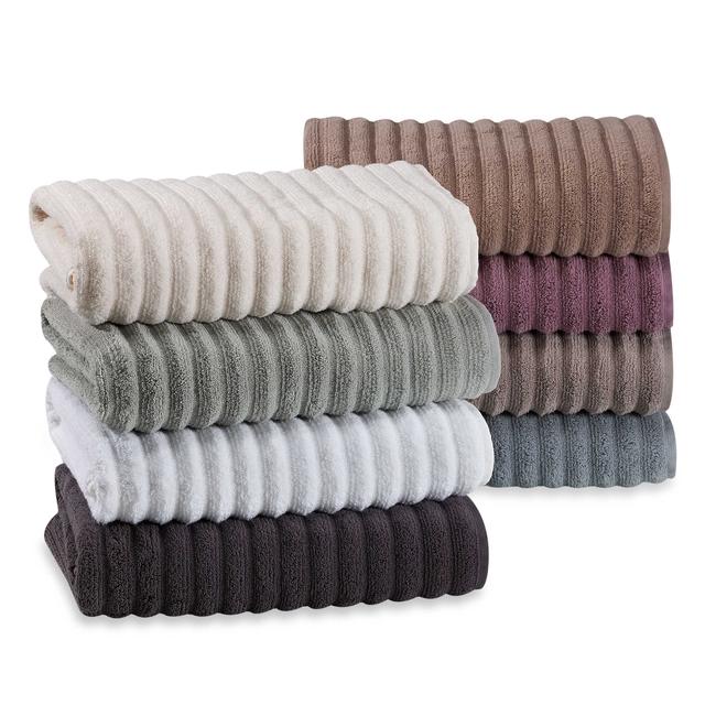 Turkish Ribbed Bath Towel - In Sea