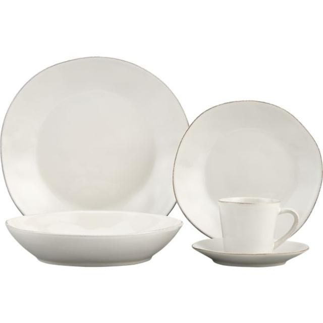Marin White 5-Piece Placesetting