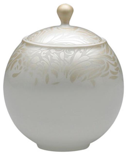 Monsoon Dinnerware Collection by Denby, Lucille Gold Covered Sugar Bowl
