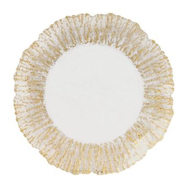 Gold Floral Charger