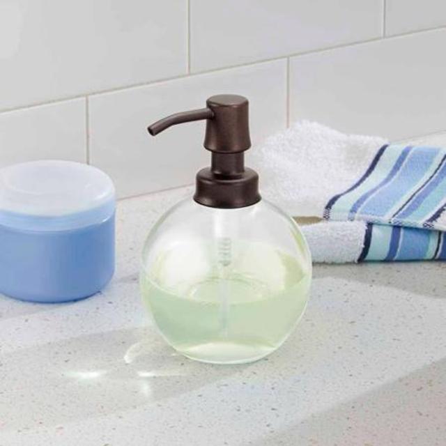 InterDesign Olivia Glass Soap Pump