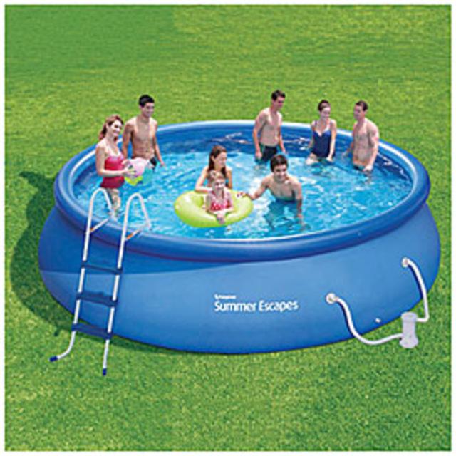 Summer Escapes™ 16' x 42" Quick Set® Pool With Filter Pump & Ladder