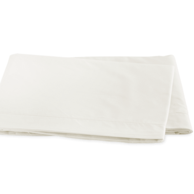 Ceylon Satin Stitch Flat Sheet in Ivory | Matouk Luxury Linens