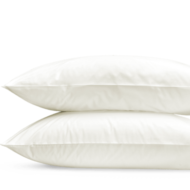 Ceylon Satin Stitch Pillowcases in Ivory (Pair) | Matouk Luxury Linens