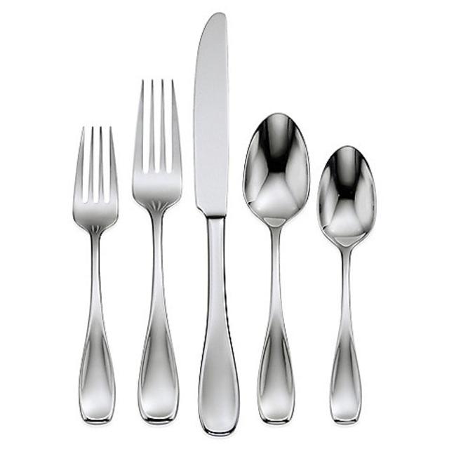 Oneida 45-Piece Satin Voss Flatware Set in Stainless Steel (Service for 8)