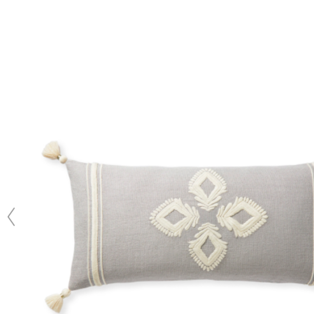 Leighton Pillow Cover (Smoke)