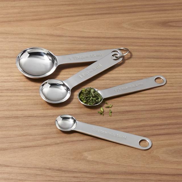 4-Piece Stainless Steel Measuring Spoon Set