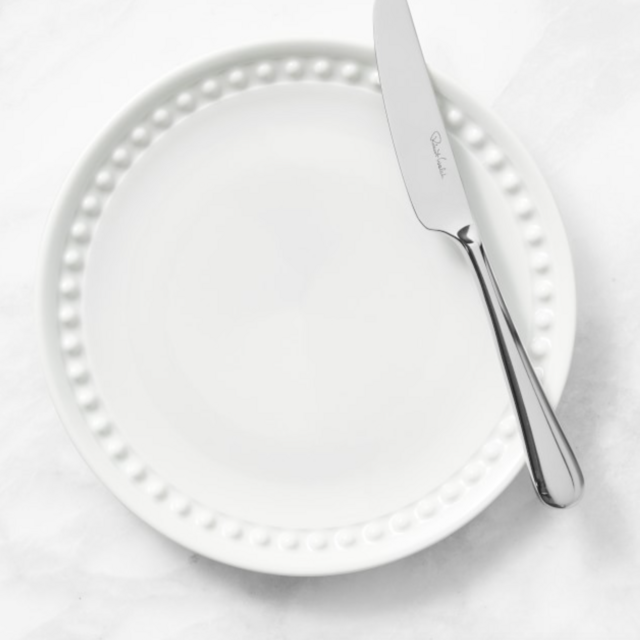 Pillivuyt Beaded Coupe Bread & Butter Plates Set of 4