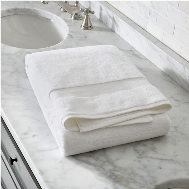 Organic 800-Gram White Turkish Bath Sheet