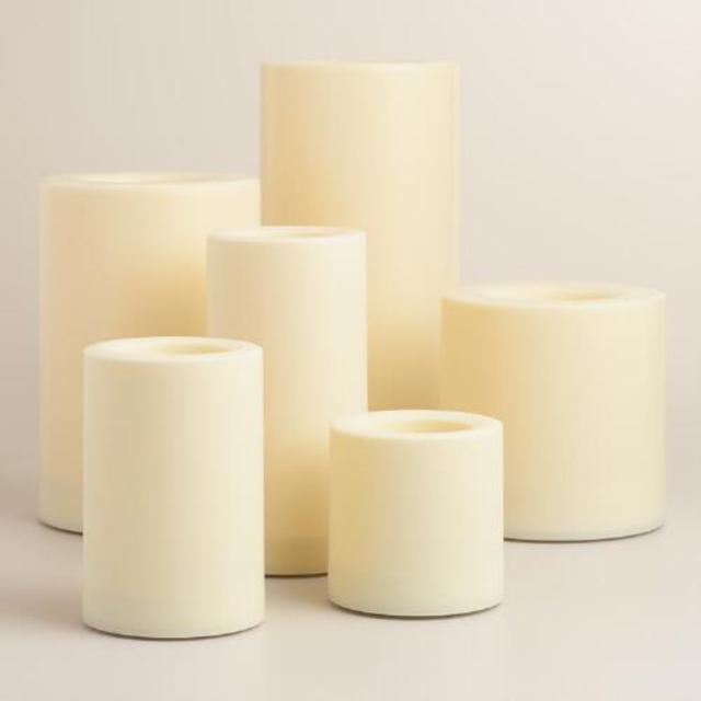 Flameless Outdoor LED Pillar Candle Collection