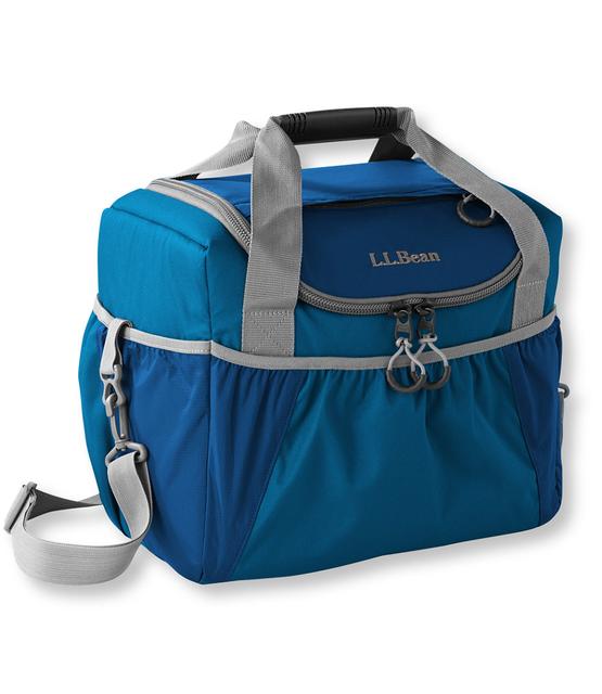 LLBean Beach Softpack Cooler, Picnic in Blue