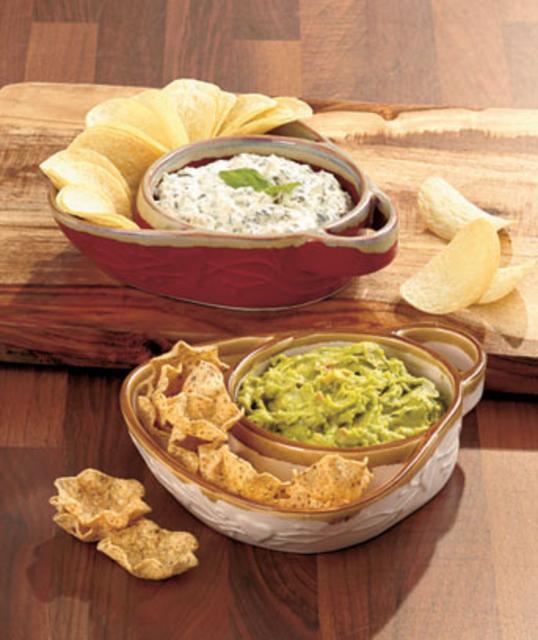 Sets of 2 Stoneware Soup & Side Bowls