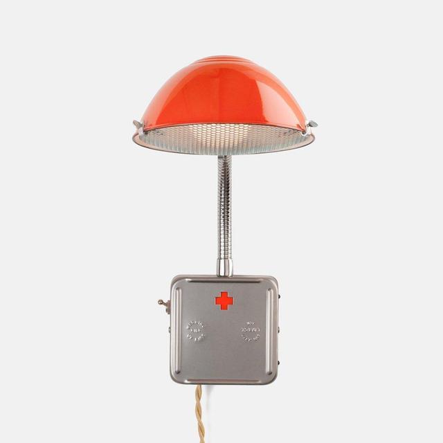 Persimon Radar Plug-In Sconce with khaki chord