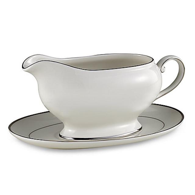 Mikasa® Cameo Platinum Gravy Boat with Stand