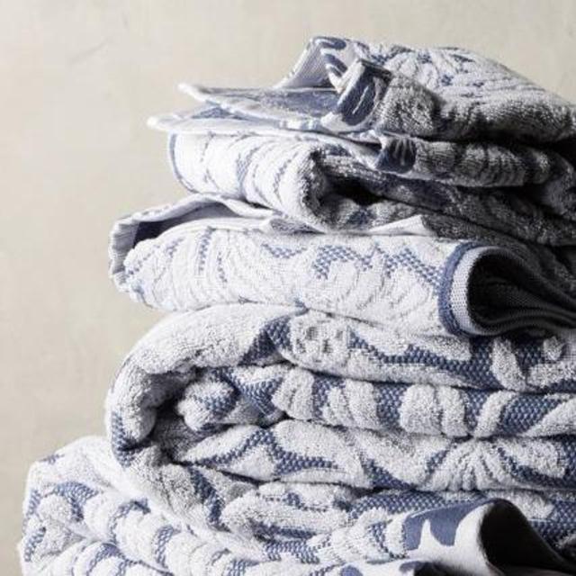 Mae Towel Collection, Bath Towel, Blue