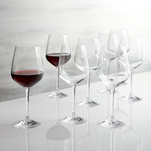 Set of 8 Nattie Red Wine Glasses