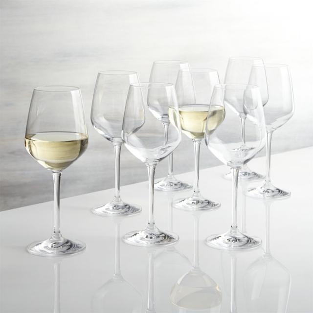 Set of 8 Nattie White Wine Glasses