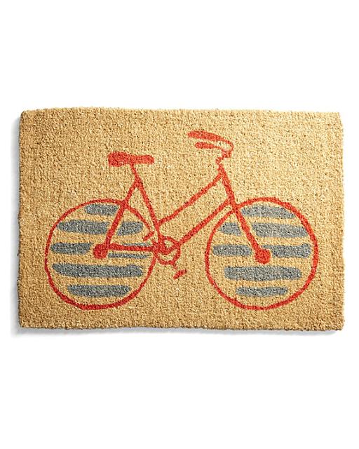Garnet Hill Doormat Collection (Red Stripe Bike)