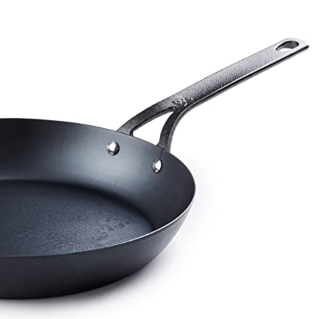 BK Black Steel Seasoned Carbon Steel Skillet, 10"