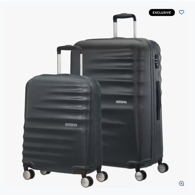 Black Wavebreaker 2 PC Set Luggage