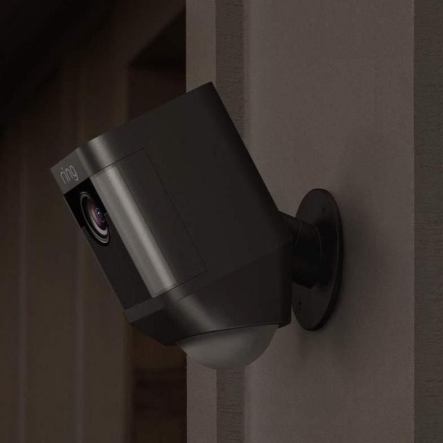 Ring Spotlight Cam Battery HD Security Camera with Built Two-Way Talk and a Siren Alarm, Black, Works with Alexa - 3-Pack