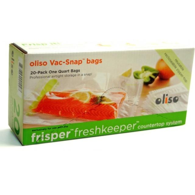 Oliso® Vac-Snap® Quart Bags (20/ct)